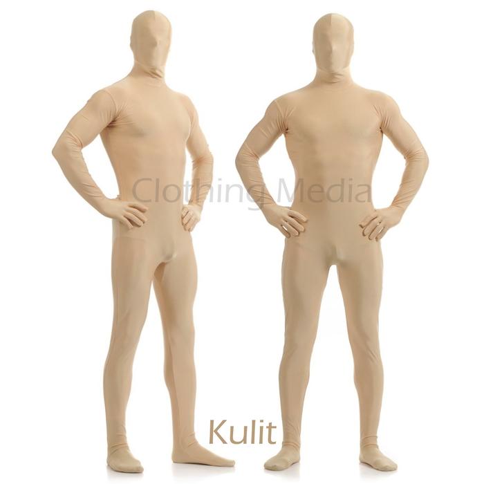 Full Body Zentai - Kulit Krem - Spandex Lycra Catsuit Bodysuit Unitard