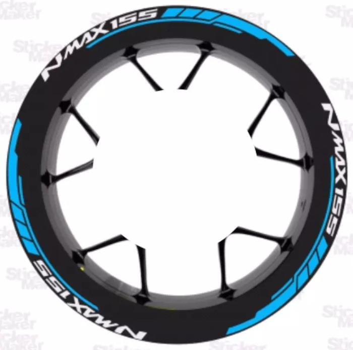 list cutting sticker list velg NMAX 155 ASAHI sticker
