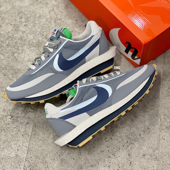 Nike Waffle LD Sacai Clot Kiss of Death Cool Grey