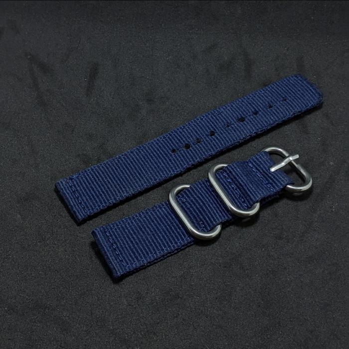 strap tali nylon jam seiko 20mm navy