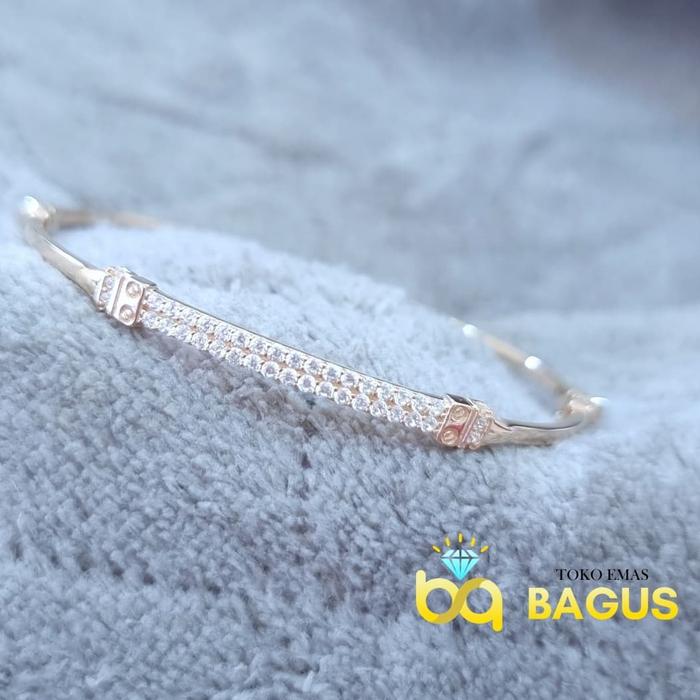 Gelang Oval Emas Asli 300 / Gelang Oval Emas Asli King Halim 10