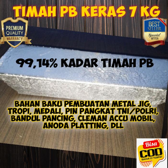 Timah Pb Keras Batangan Bahan Metal Jig7 Kilogram