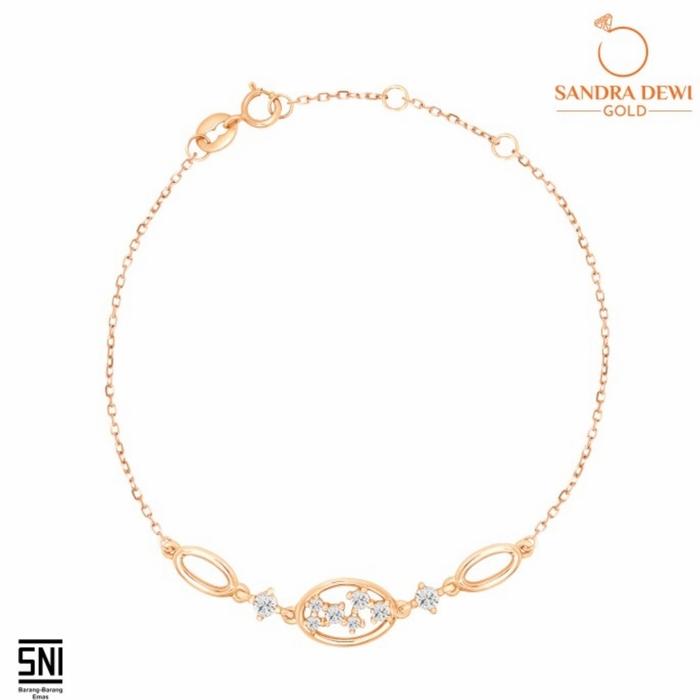GELANG TANGAN EMAS FASHION SANDRA DEWI GOLD GALAXY INTERSTELLAR SERIES