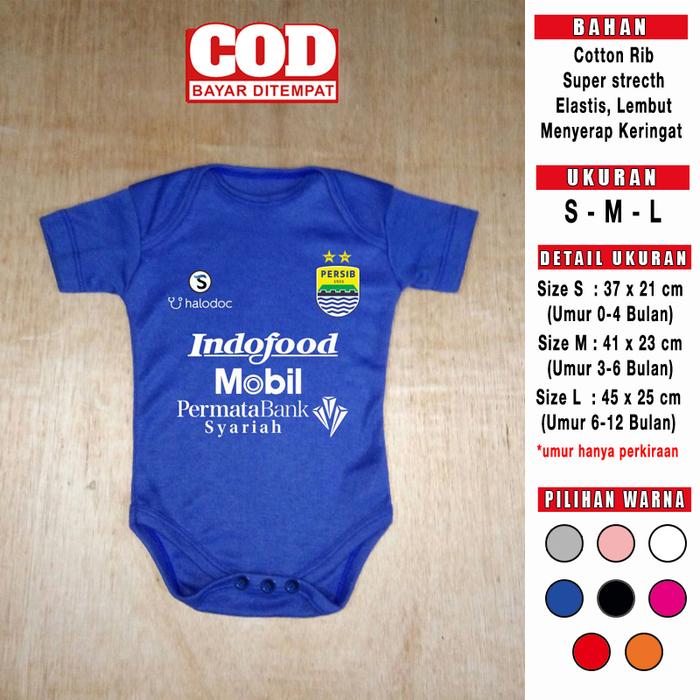 Jumper Bayi persib bandung 2021 baju bola bayi jkersey bayi kaos bola