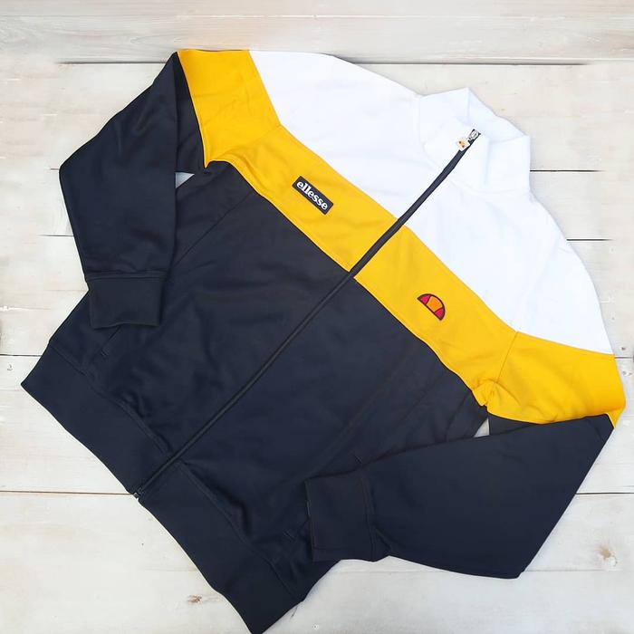 Ellesse Caprini Tracktop Colour : White / Yellow / Navy