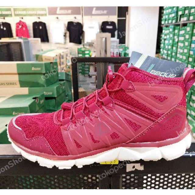 Sepatu League Merah Pria Running Shoes Cowo Kumo 1.5 M Mid Original