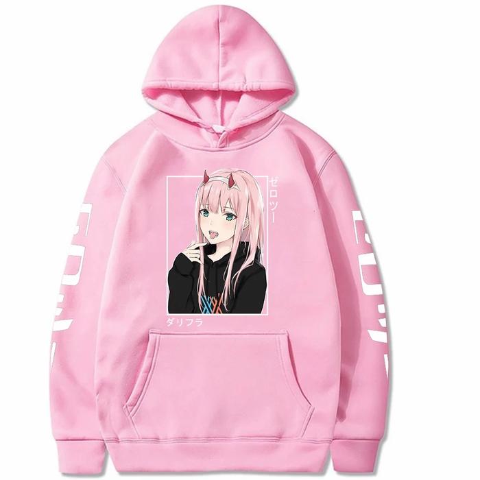 Jaket Hoodie Anime Darling in the Franxx Zero Two Waifu / Zero two