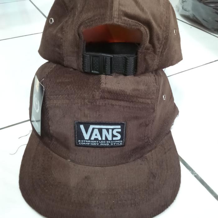 TOPI 5PANEL VANS COKLAT CORDUROY