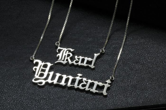 KALUNG NAMA KALUNG PERAK ASLI KALUNG INISIAL KALUNG NAMA LAPIS EMAS