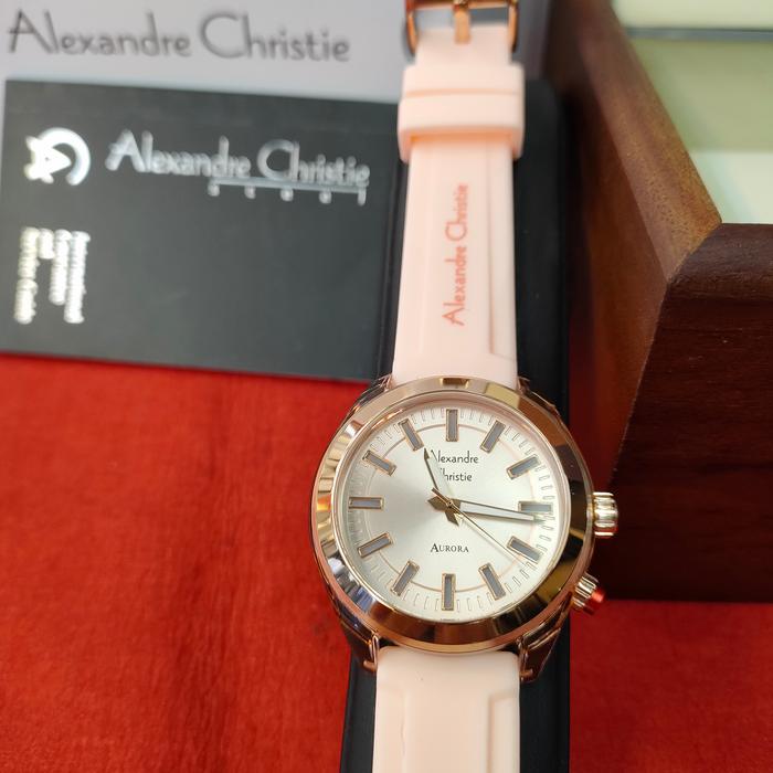 Jam Original Alexandre Christie AC 2928LH Rubber Wanita