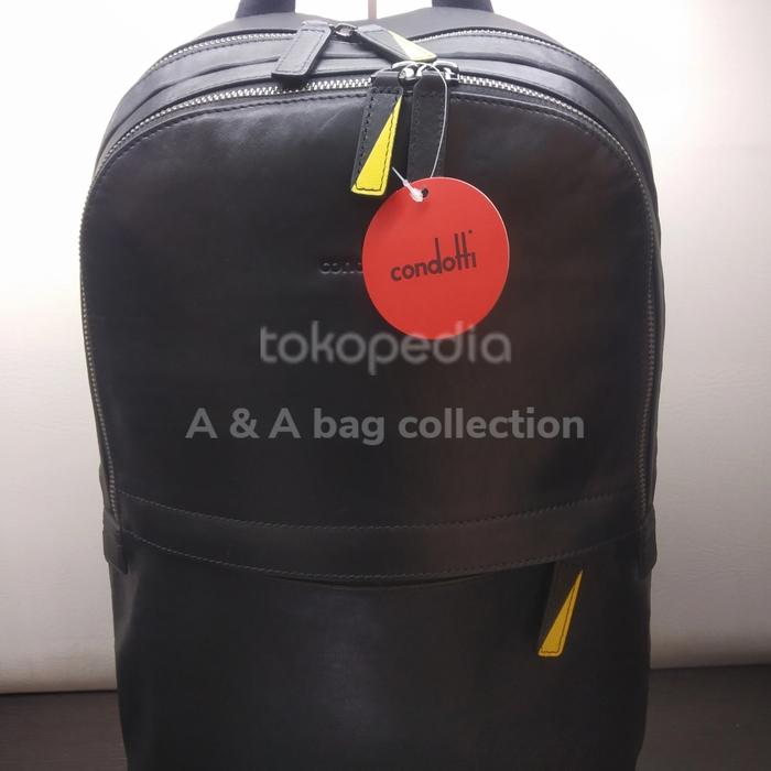 New tas ransel laptop Condotti original authentc leather / kulit asli