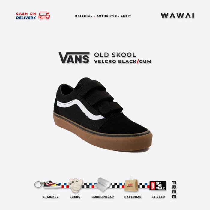 Vans Old Skool Velcro Classic Black Gum