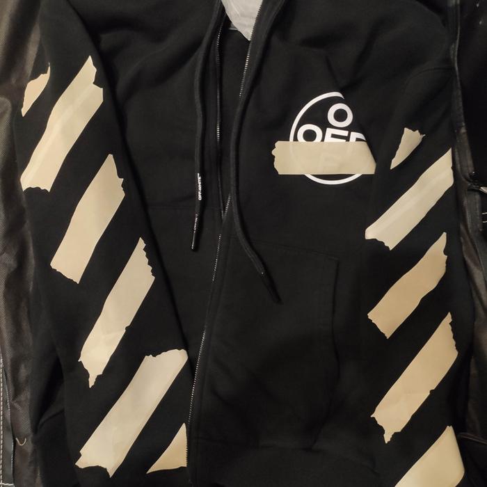 OFF WHITE ZIPPER HOODIE TAPE ARROW (ORIGINAL) Size S