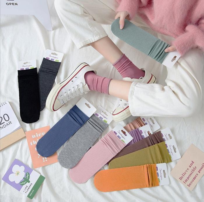 WWP Kaos Kaki abg Casual Aksesoris Fashion Cewek Kaoskaki Remaja dewasa