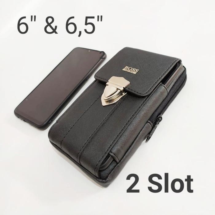 Casing Handphone Kulit 5,5 Inch / Tas Handphone Kulit 5,5 Inch