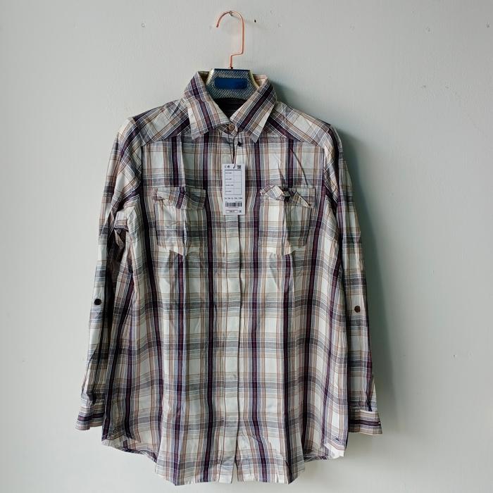 Ofuon/Kemeja Flanel Wanita import/Atasan kemeja Wanita second import