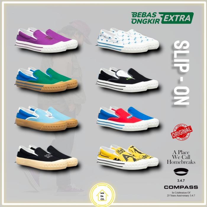 Sepatu Compass Slip On x UNKL 347