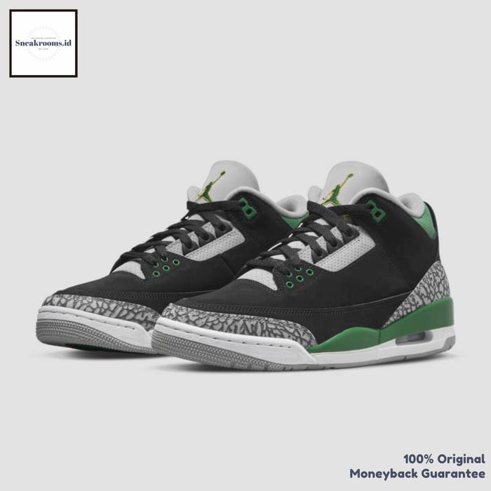 Sepatu Sneakers / Nike Air Jordan 3 Retro Pine Green / Original