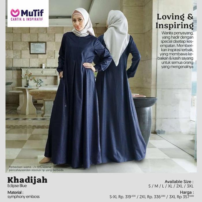 Baju Gamis Khadijah merk mutif