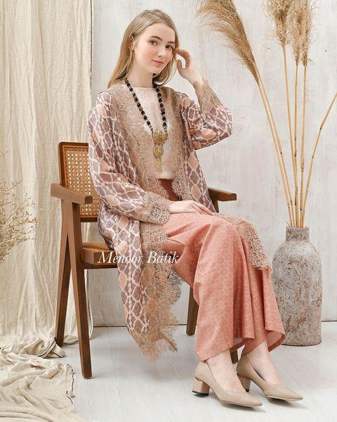 OUTER AND KULOT SET KAFTAN- SEMI SUTRA - BRANDED PREMIUM QUALITY KULOT
