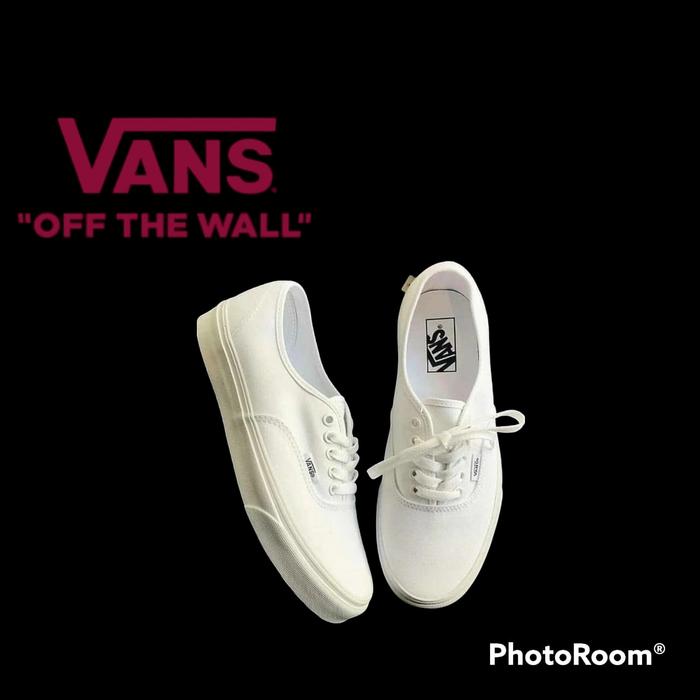 sepatu full putih vans pria wanita