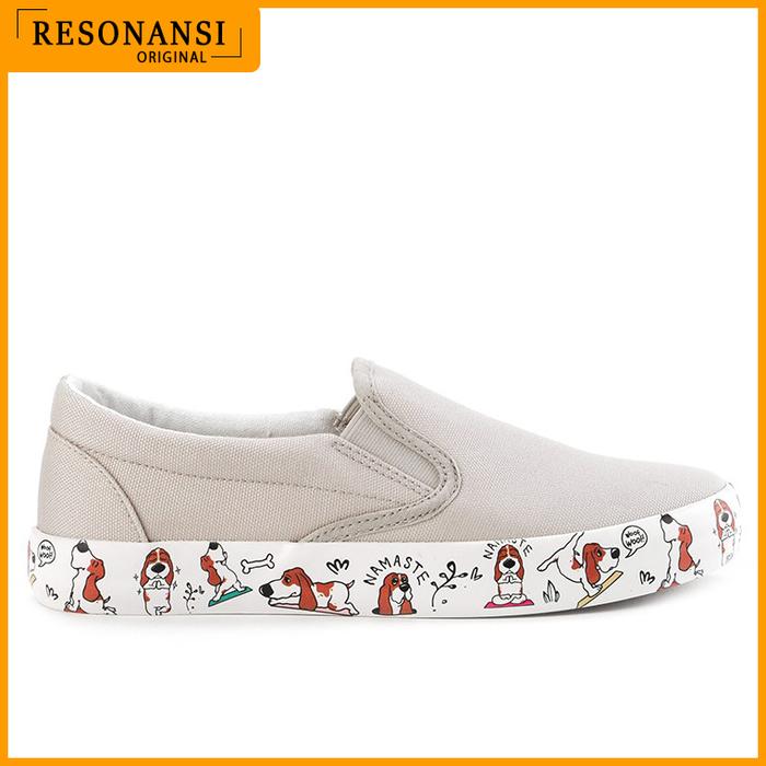 SEPATU HUSH PUPPIES TERBARU ORIGINAL SLIP ON JOSIE JANET ABU-ABU KEREN