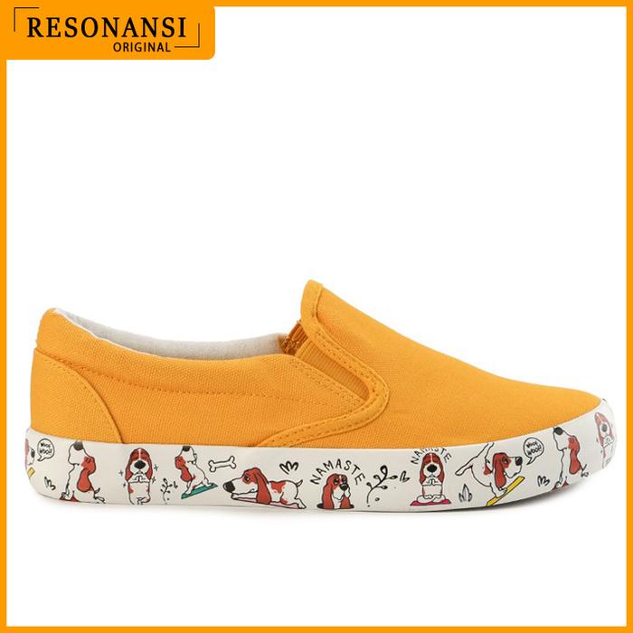 SEPATU HUSH PUPPIES TERBARU ORIGINAL SLIP ON JOSIE JANET KUNING KEREN