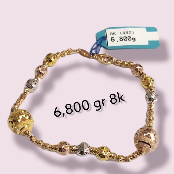 Gelang fashion emas 375