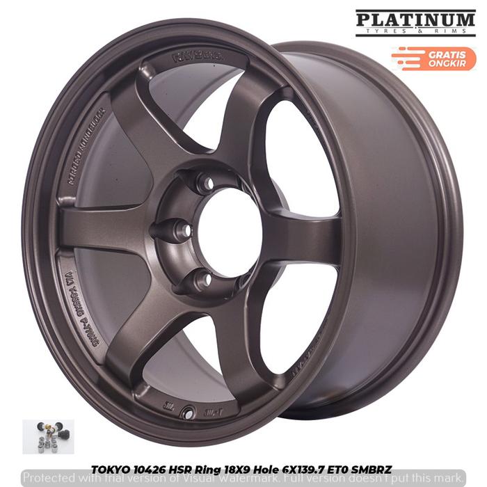 PAKET VELG TOKYO LEBAR 9 PLUS BAN 275 65 R18 HANKOOK HT4PCS VELG+BAN
