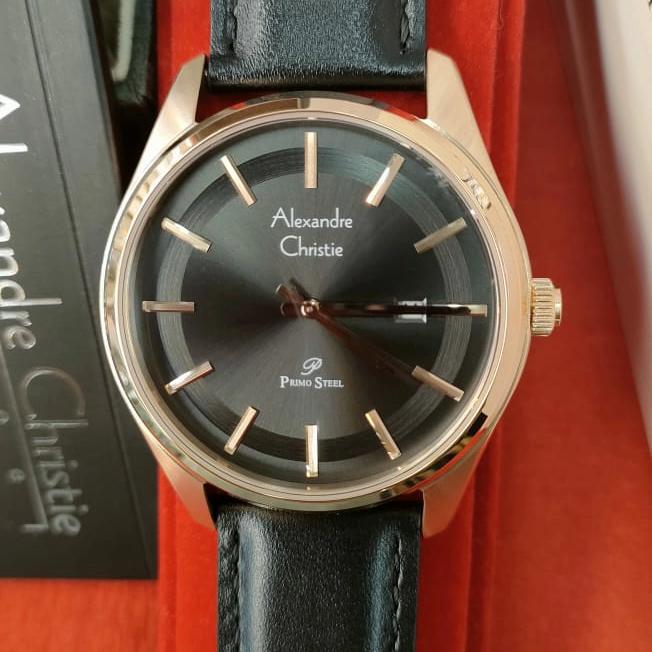 Jam Pria Original Alexandre Christie Ac 1027 MD All Stainless