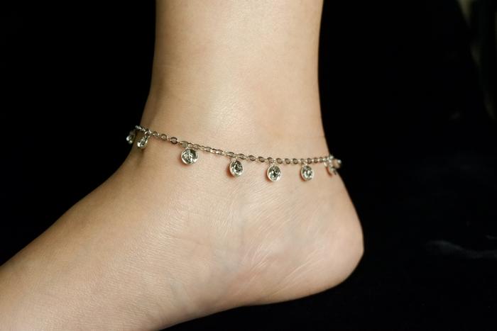 GELANG KAKI GELANG PERAK ASLI GELANG PERAK LAPIS EMAS PUTIH