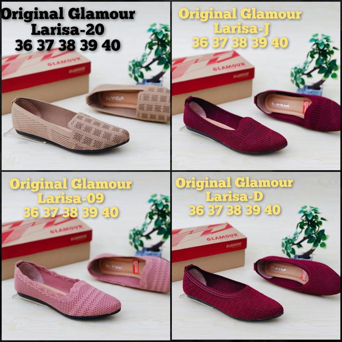 Syirrel - Flat shoes Wanita Glamour Larisa Original Sol Karet
