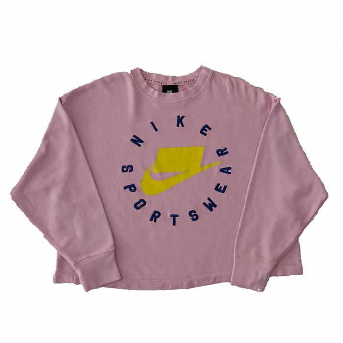 Crop Sweater Crewneck Nike NSW Block Logo (Second Branded Original)