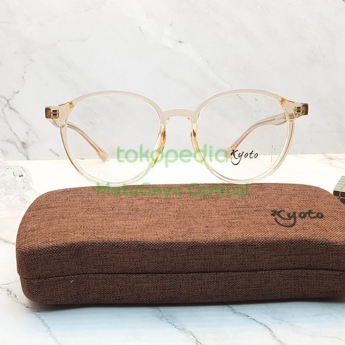 Kacamata Wanita Kyoto H70601 C4 Warna Peach Bagus Sekali