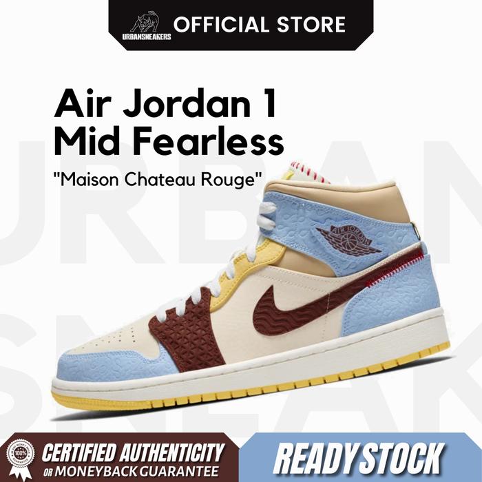 Nike Air Jordan 1 Mid Fearless Maison Chateau Rogue | CU2803 200