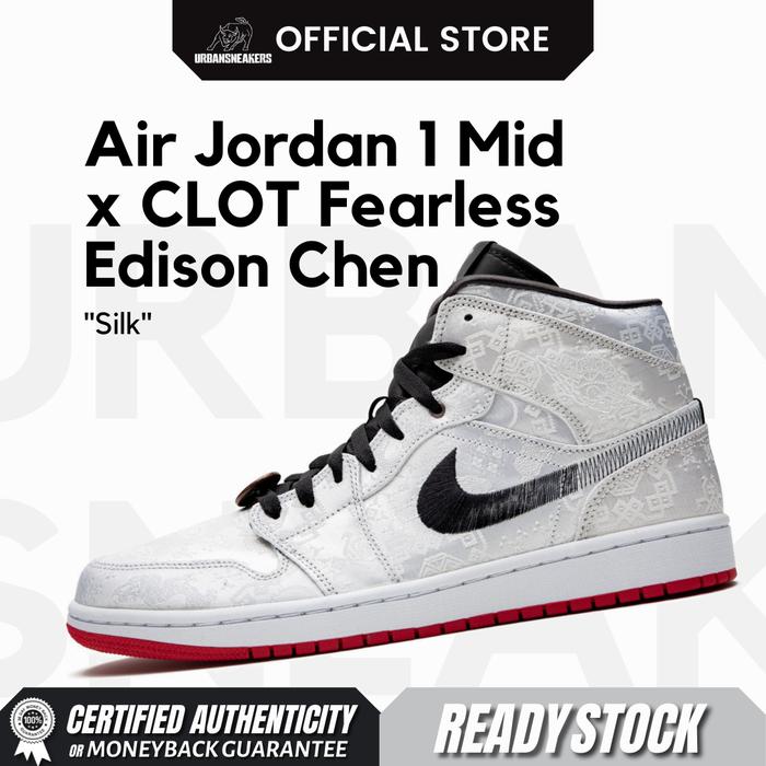 Nike Air Jordan 1 Mid Fearless x Clot x Edison Chen Silk | CU2804 100