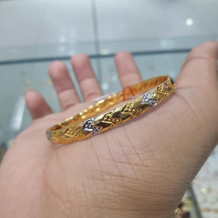 gelang bangkok kombinasi warna emas 700