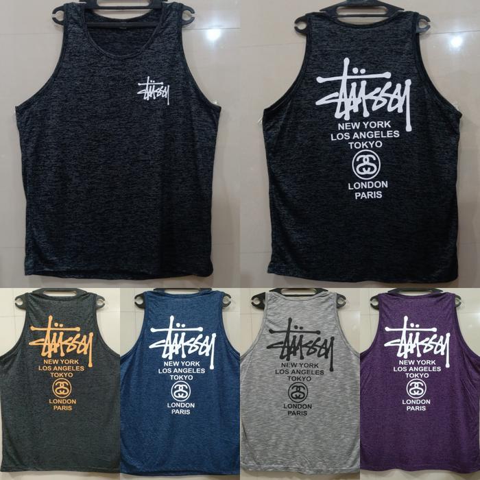 SINGLET BALI/KAIN SERAT NYAMAN/STUSSY