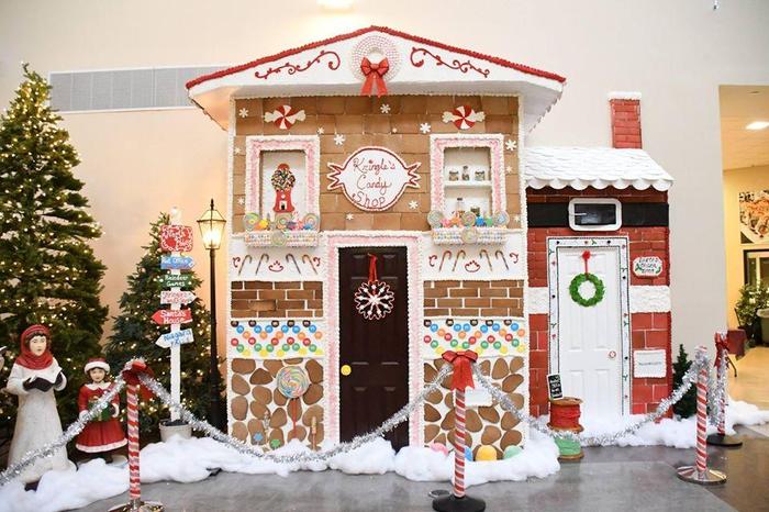 Produksi backdrop dekorasi natal / backgron christmas styrofoam dekor