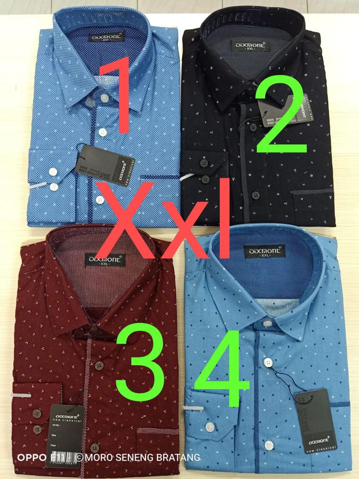 Kemeja PRIA dewasa jumbo DIXMONT size XXL / XXXL