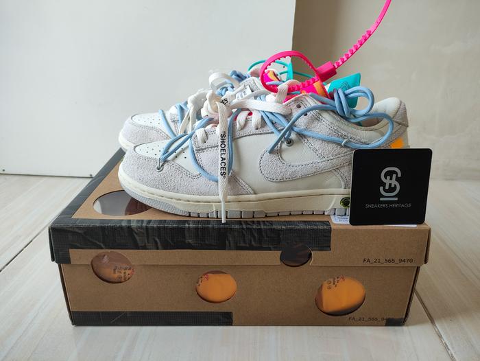 Off-White x Nike Dunk Low 'Lot 38 of 50' DJ0950-113|100% Original
