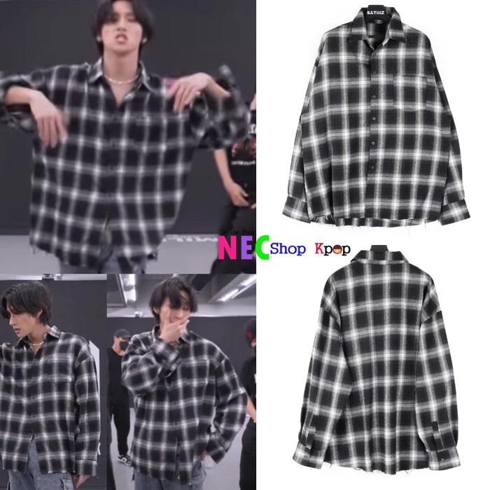 CHANGKYUN MONSTAX Plaid pocket Shirt