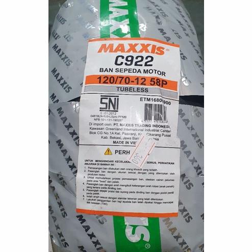 ban MAXXIS C922 120/70 - 12 . Ban Vespa Sprint Primavera Kawasaki KSR