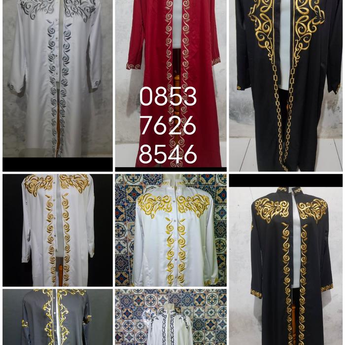 jubah bordir pengantin pria gamis bordir pengantin mewah berkualitas