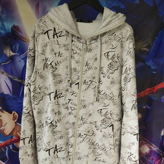Hoodie Jaket Sweater Looney Tunes Tazmania AOP Disney Original Second