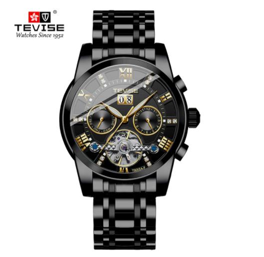 TEVISE Jam Tangan Mekanik Otomatis Bahan Stainless Steel T9005A-F