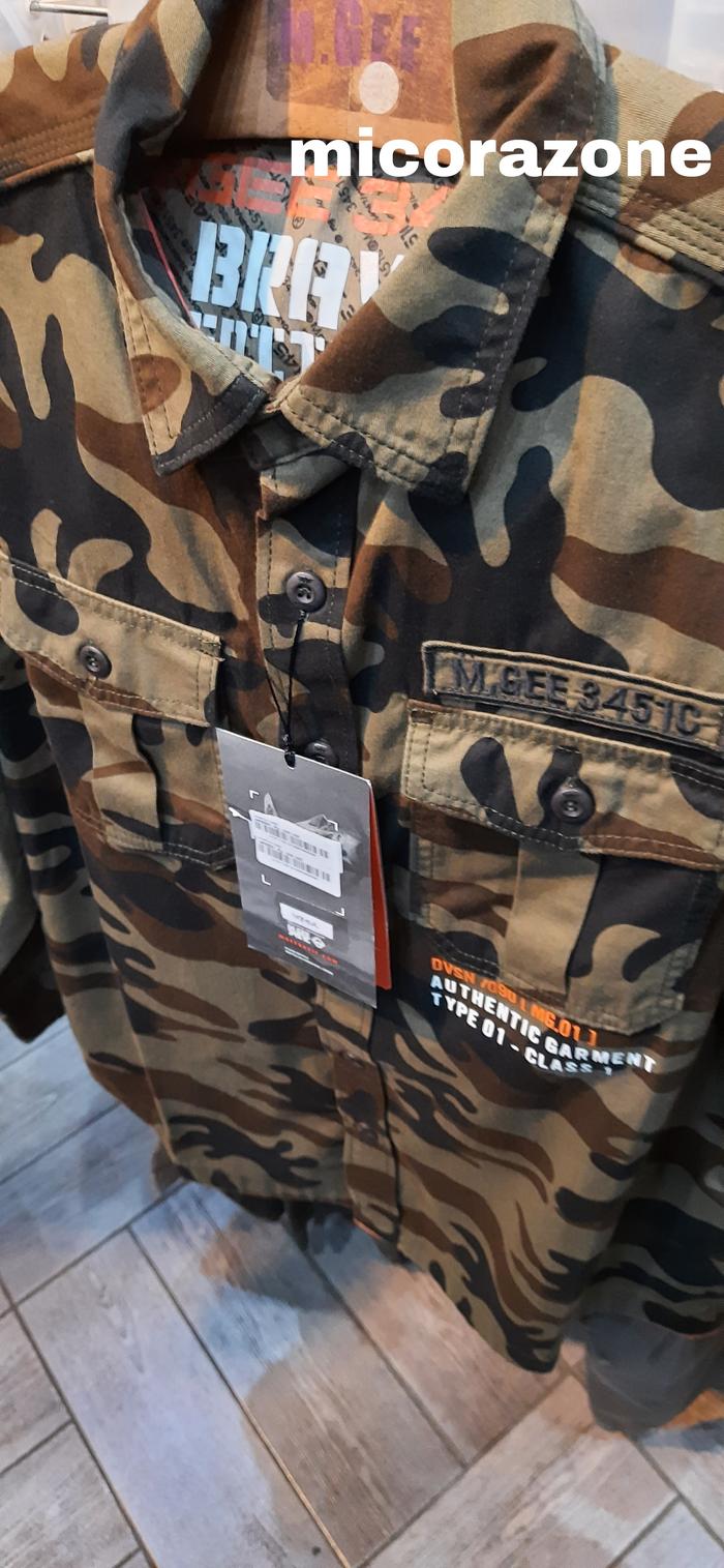 Kemeja Jaket MGEE 3451C Original Outdoor North 002 Green Camo