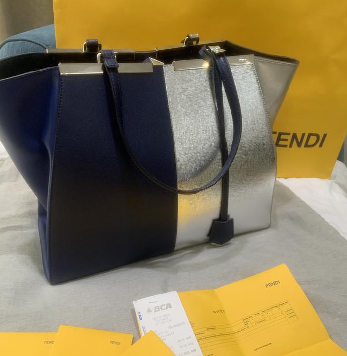 Preloved Fendi 3 Jours Large Authentic Original Second