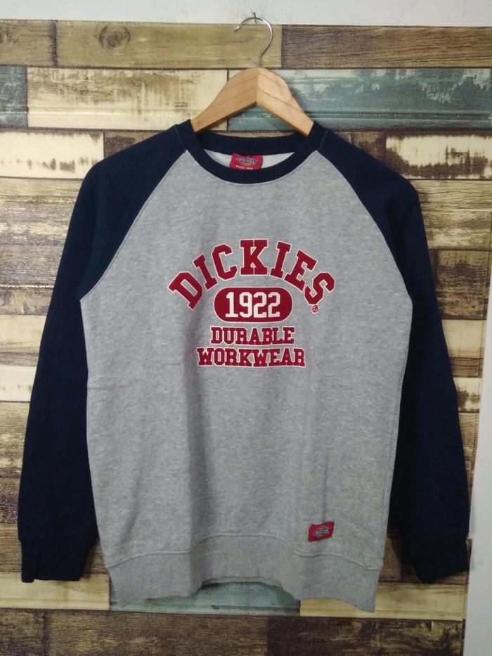 Crewneck Dickies Velvet Grey Navy ( Size S )