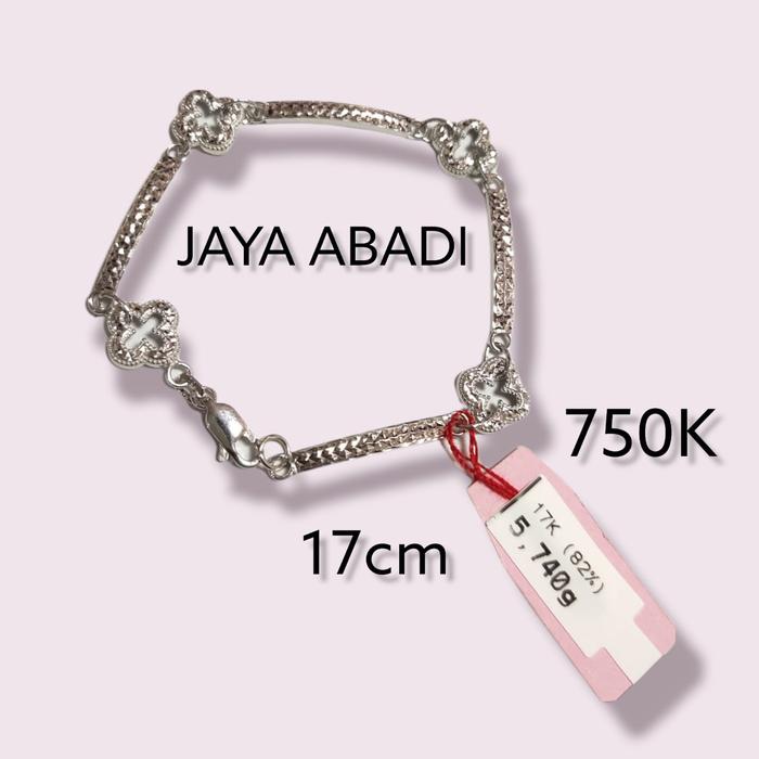 Gelang emas 750 ubs putih